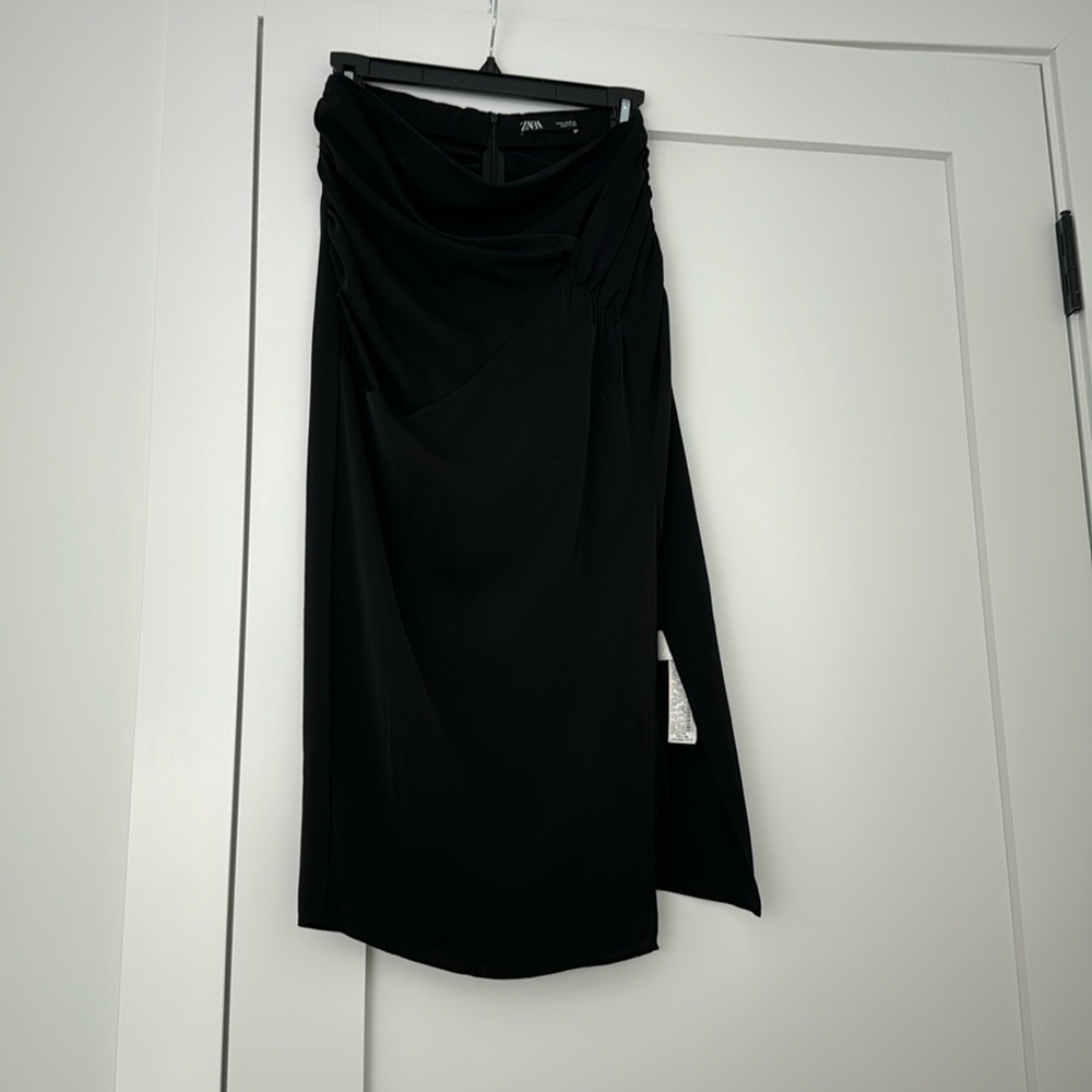 Zara Black Skirt with Slit